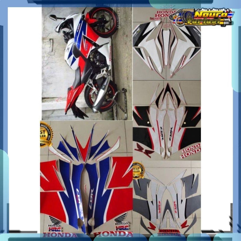 Stiker Striping Honda CBR 150 r 2015 2916 2017 full body stiker motor standar   bagus