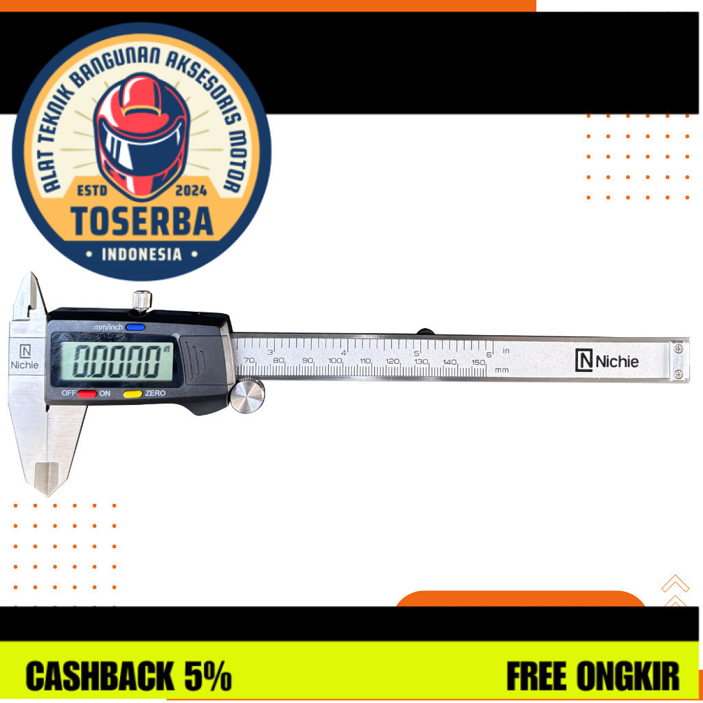 NICHIE SKETMAT / SIGMAT / JANGKA SORONG DIGITAL BESI STAINLESS STEEL PREMIUM