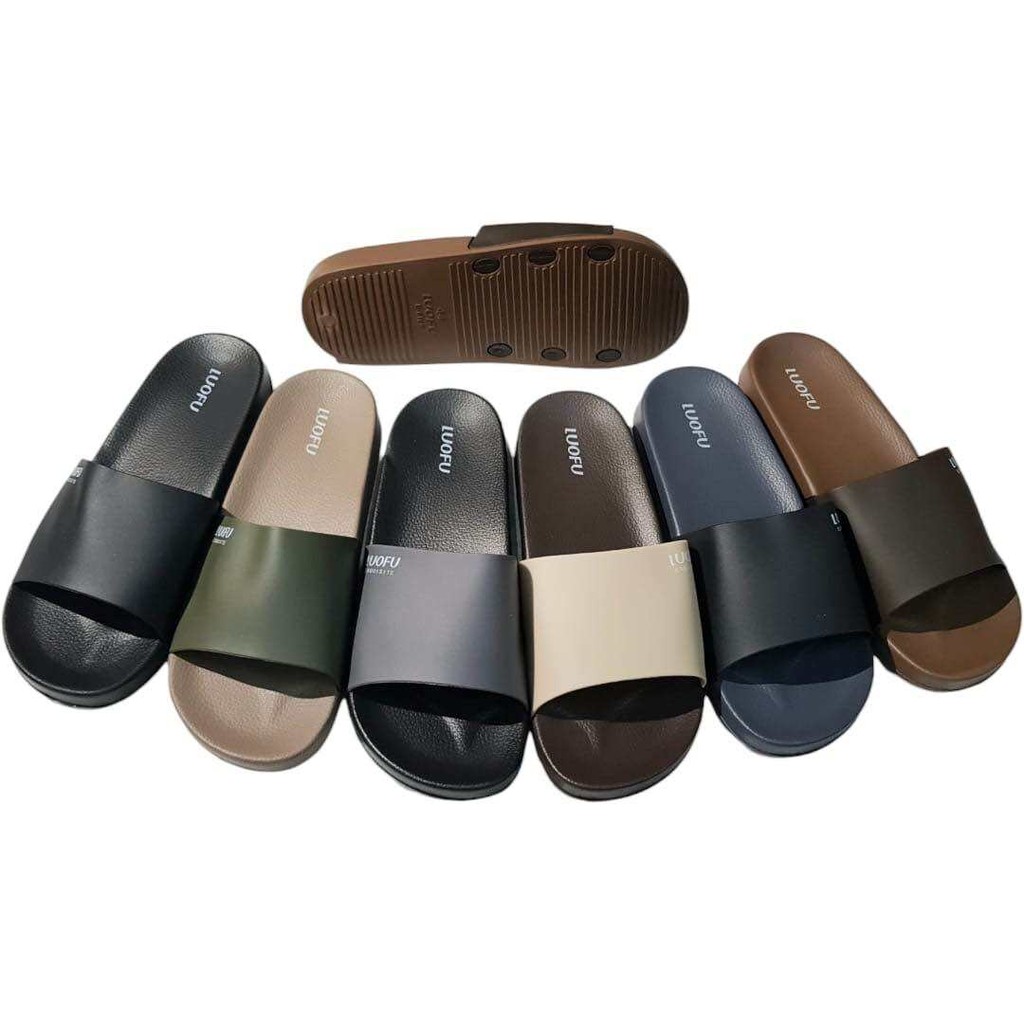 DT Luofu Sandal Selop Karet Import Empuk Pria E6169-KK6W (AX3)