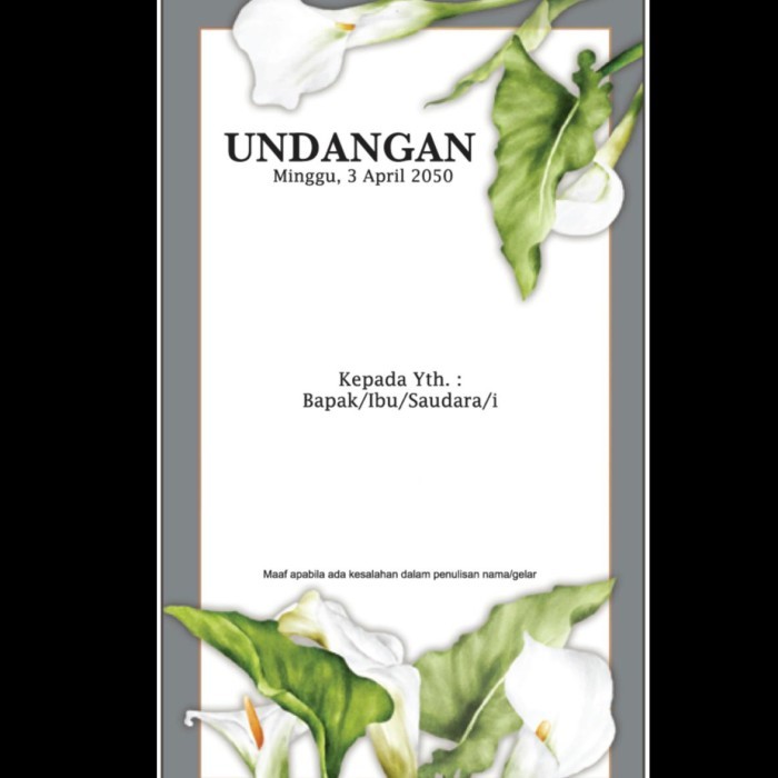 Blangko Undangan Pernikahan ERA BARU / ERBA 2513 COVER