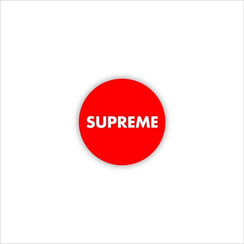 

STIKER BRAND SUPREEME BULAT BAHAN GRAFTAC STIKER DISTRO STIKER RACING DECAL STRIPING