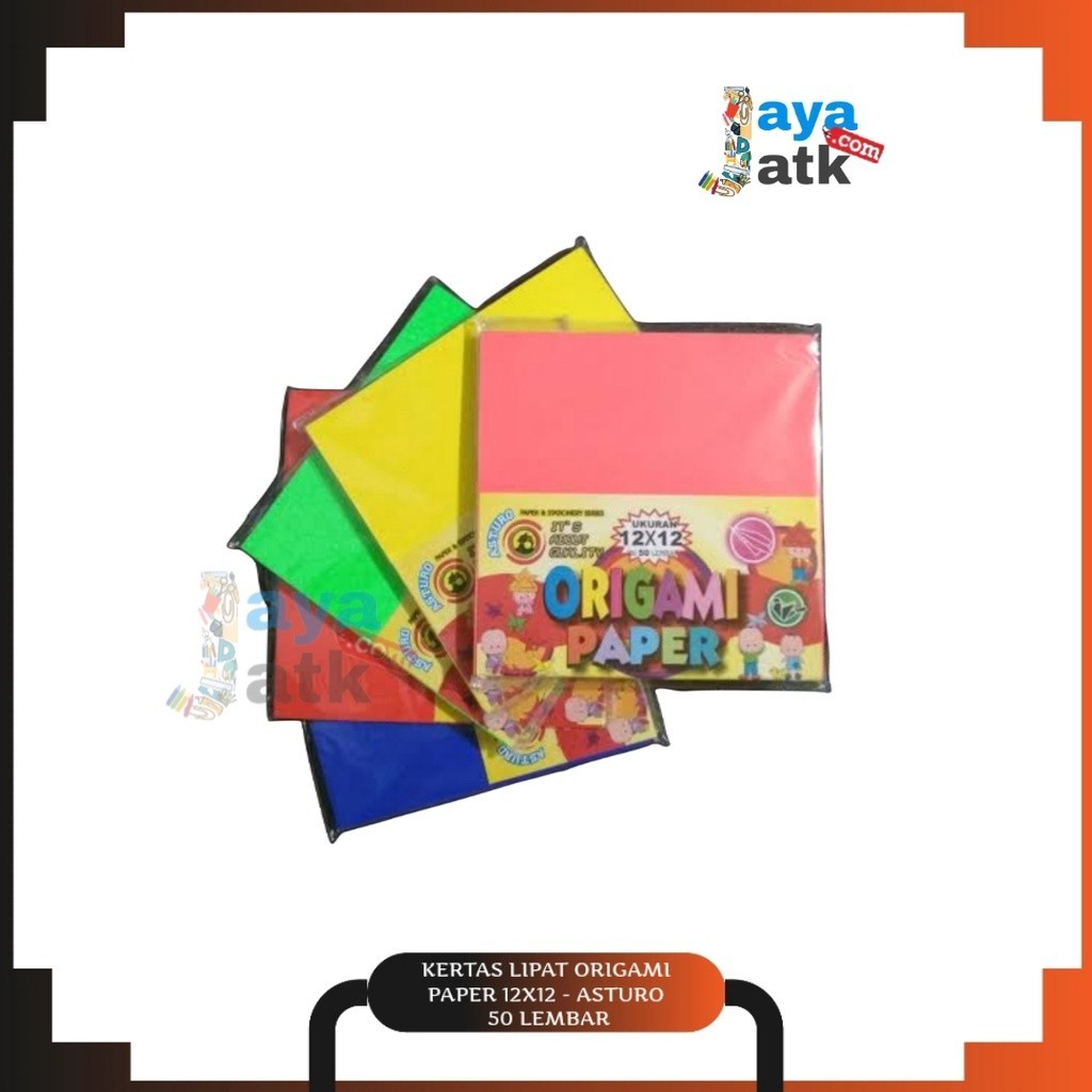 

Kertas Lipat Origami Paper Polos 12x12 50 Lembar - Asturo