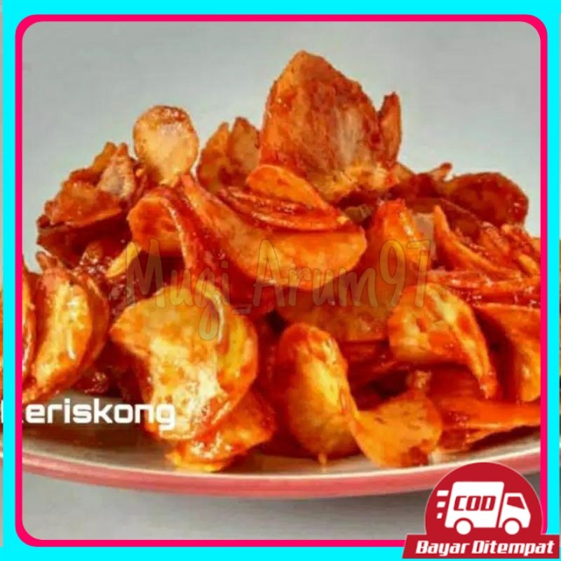 

(termurah) 250gram keripik singkong balado pedas