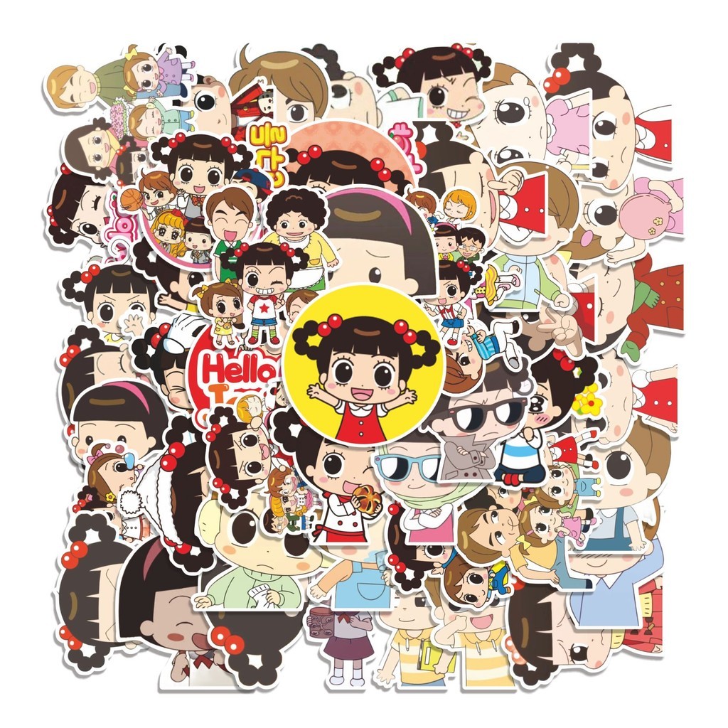 

COD 50 Pcs Stiker HELLO JADOO CARTOON Lucu Anti Air Untuk Dekorasi Notebook Sepeda Skateboard Handphone