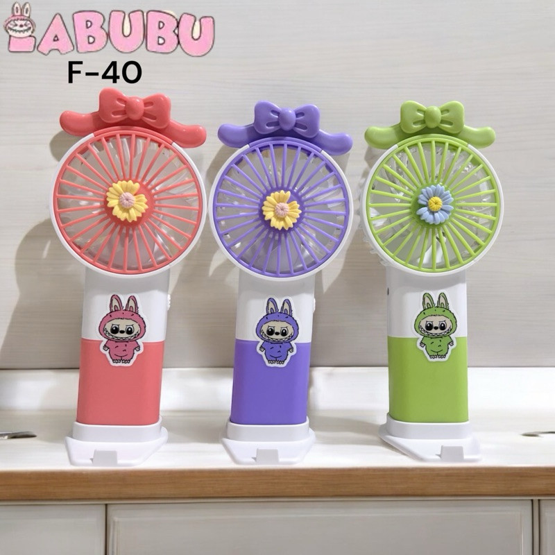 kipas angin mini labubu portable cas / kipas angin kecil karakter lucu BZ