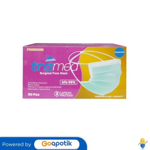 Tramed 3ply Masker Headloop Box 50 Pcs