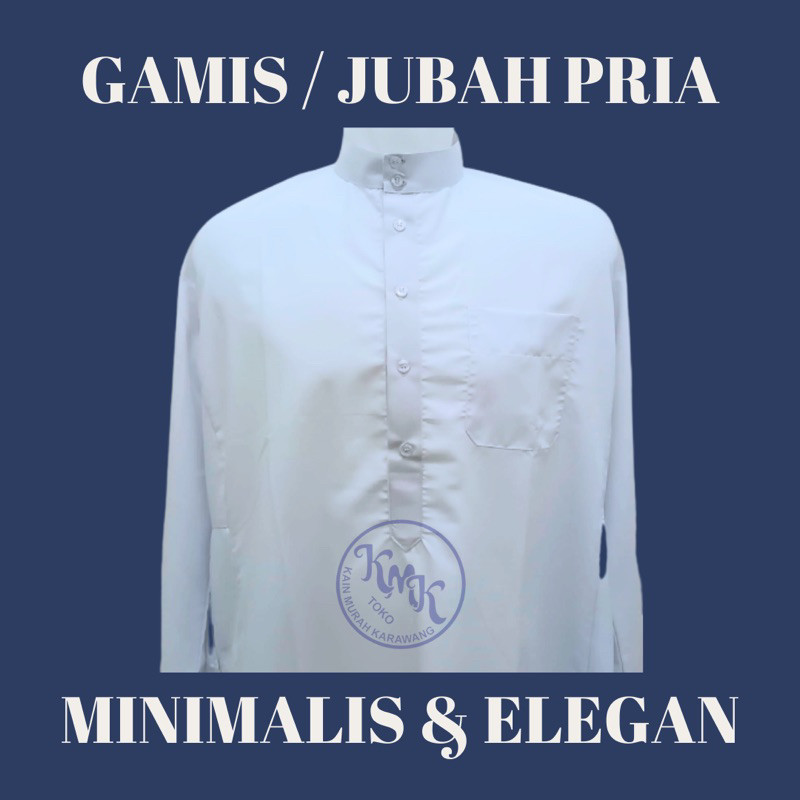 GAMIS PRIA / JUBAH PUTIH / JUBAH GAMIS ARAB - BAHAN ADEM