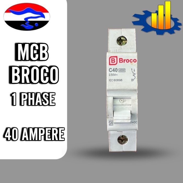 MCB BROCO 1 PHASE 17340C 40 AMPERE