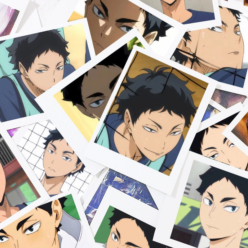 

Akaashi Keiji 3inch Card Haikyuu Bookmark Cute Lomo Cards Collection Cartoon Anime Goods Pagination Mark Book Clip Friend Gift