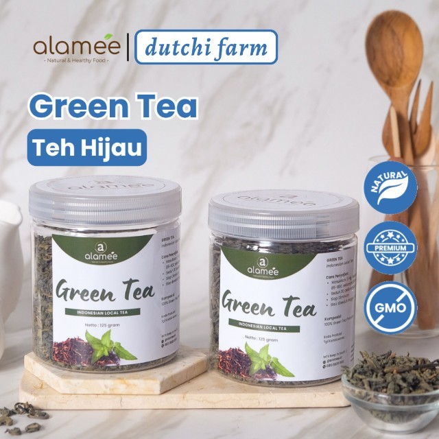 

ALAMEE Teh Hijau Green Tea Organic Kering Organik Greentea Minuman Herbal Dutchi Farm