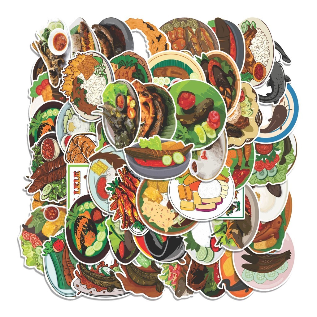 

COD 50 Pcs Stiker PECEL LELE CARTOON Lucu Anti Air Untuk Dekorasi Notebook Sepeda Skateboard Handphone