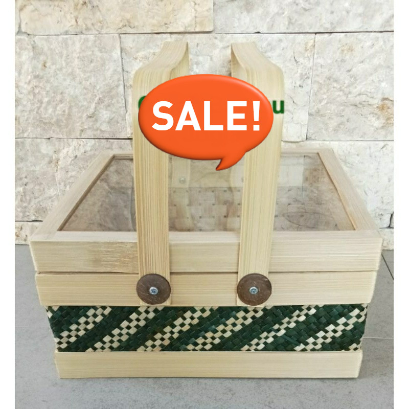 

GROSIR BISA COD rantang bambu ukuran 25x25cm