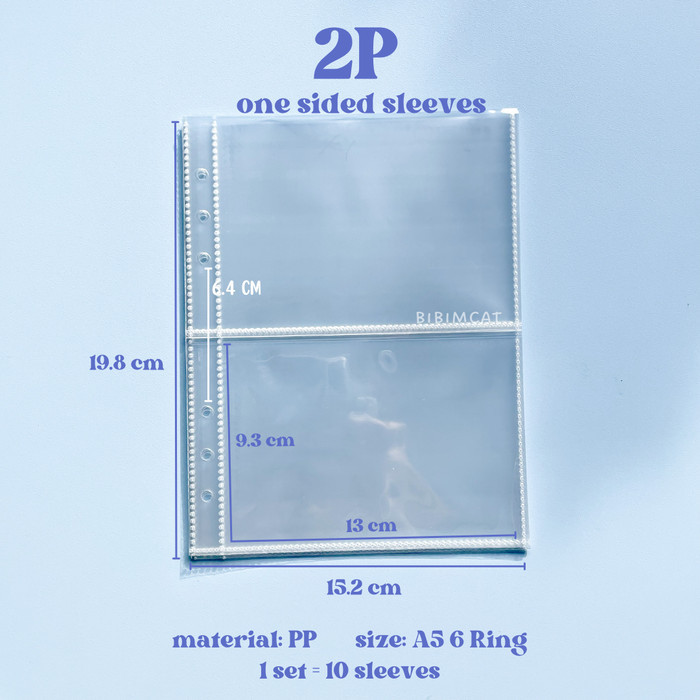 

Limited ~[martstrong247] (A5 Size) 10 Lembar Sleeve Binder A5 6 Ring - ONE Side - Sleeve 2P (A5)