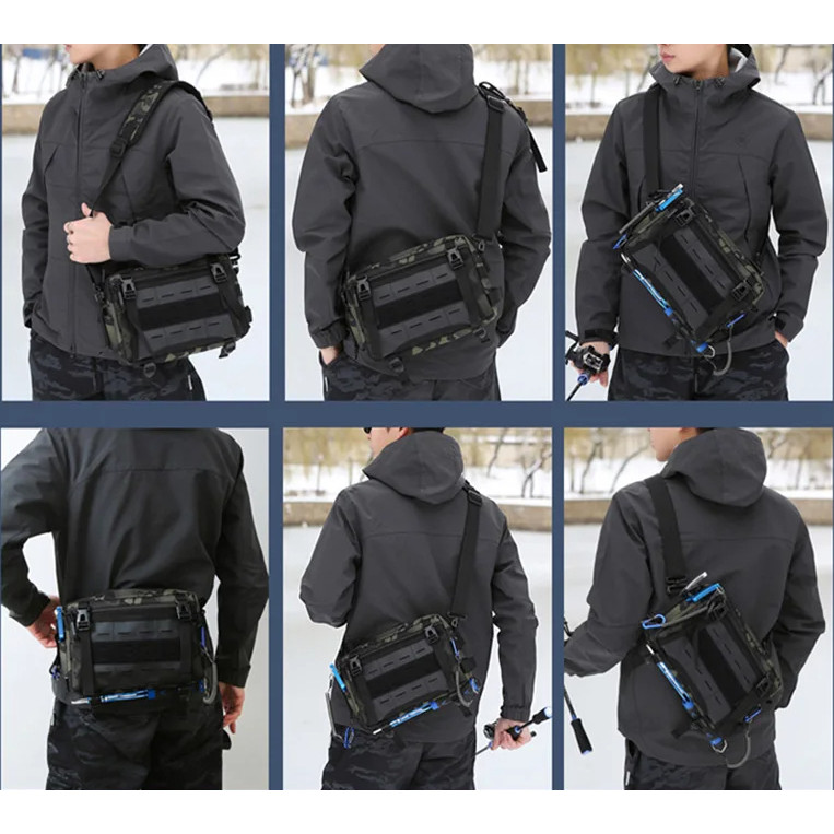 Tas Selempang Pria Crossbody Sling Bag Anti Air Tactical Waterproof Army