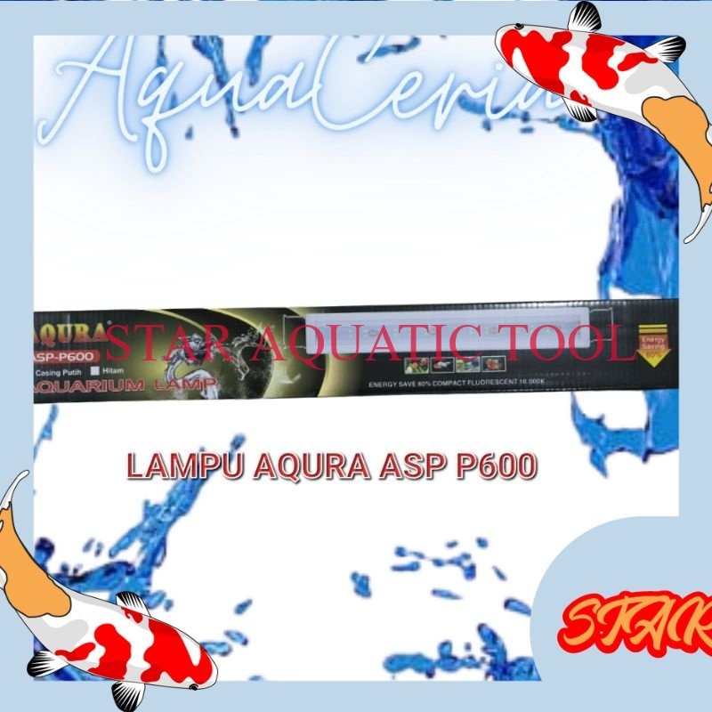 Lampu Led Aquarium AQURA ASP P 600 putih biru 60 cm