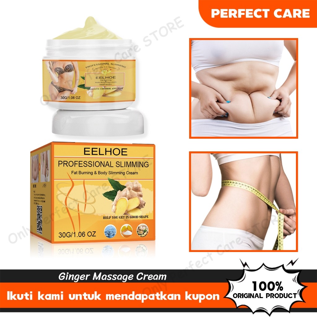 EELHOE Professional Slimming Fat Burning Body Slimming Cream 50g Ginger Slimming Cream Ginger Body S