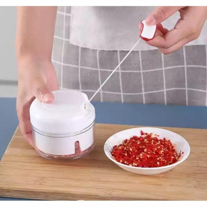 ( BISA COD ) BLENDER TARIK MINI - Mini Food Chopper Blender Kecil - Portable Blender Manual Tarik - 