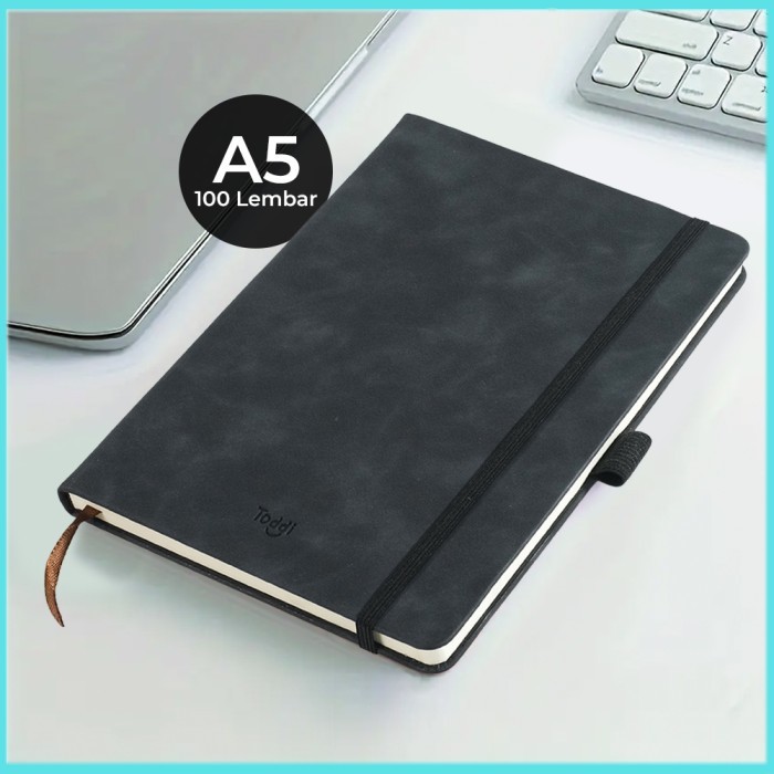 

TaffHOME Toddi Buku Catatan Harian Notebook with Pen Holder A5 - LXY0133 - Black - 7ROTOJBK