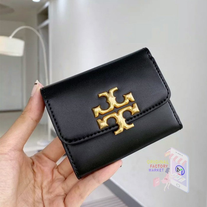 DOMPET TB TORY 73519  ELEANOR COMPACT SMALL WALLET 8860 - Black Lls