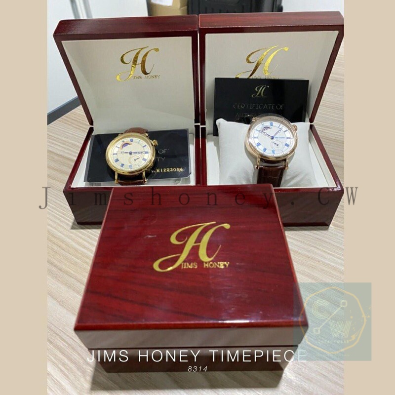 Jims Honey - Jam Tangan Pria Antiair Jimshoney 8314 Men Watch Unisex / Jam Tangan Kulit Mewah Brande
