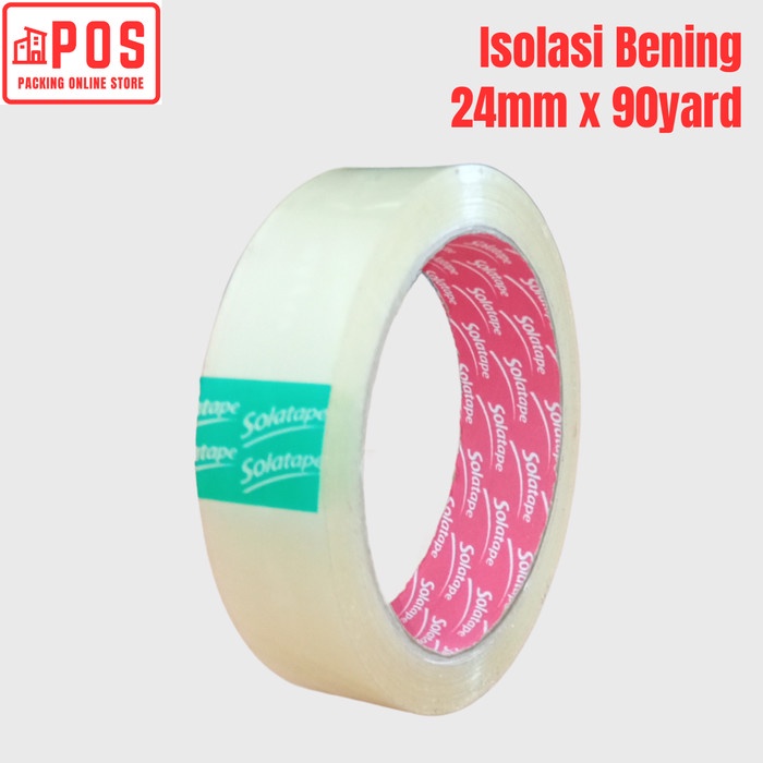 

Isolasi Bening / Solatip Bening 1 inch 24mmx90y | Solatape