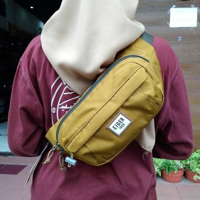 Eiger Sender 3.0 Waist Bag 2L Waistbag Tas Selempang Pria Original - Tan