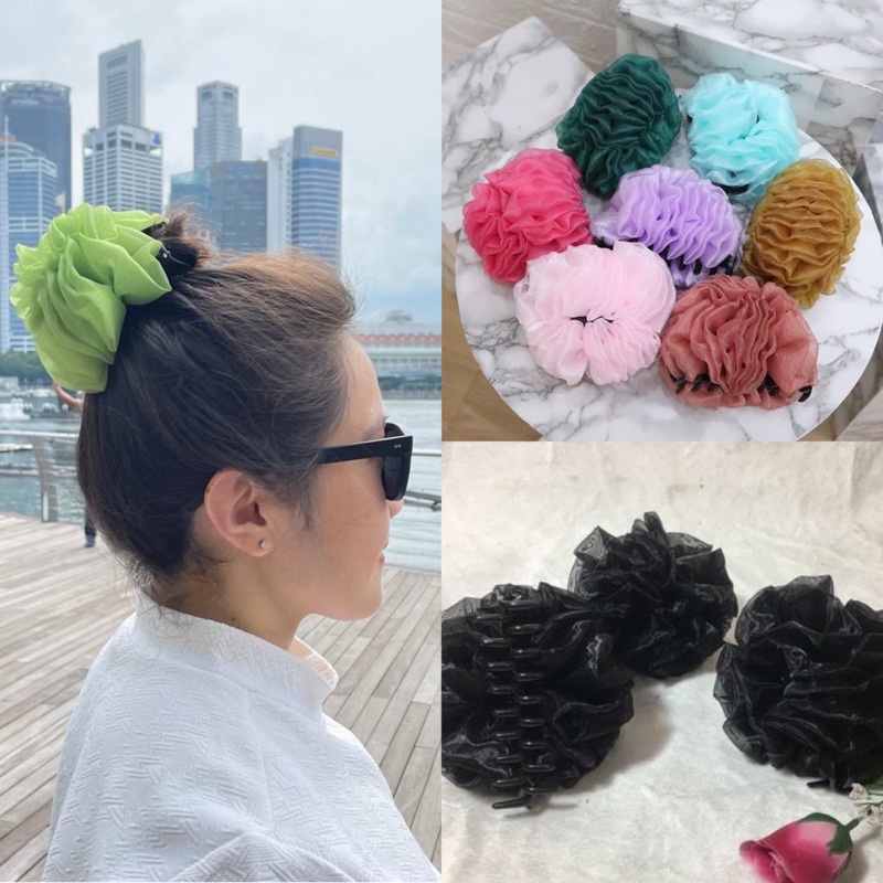 Jepit Rambut Cepol Scrunchie / Cepol Hijab Aksesoris Jepitan Rambut