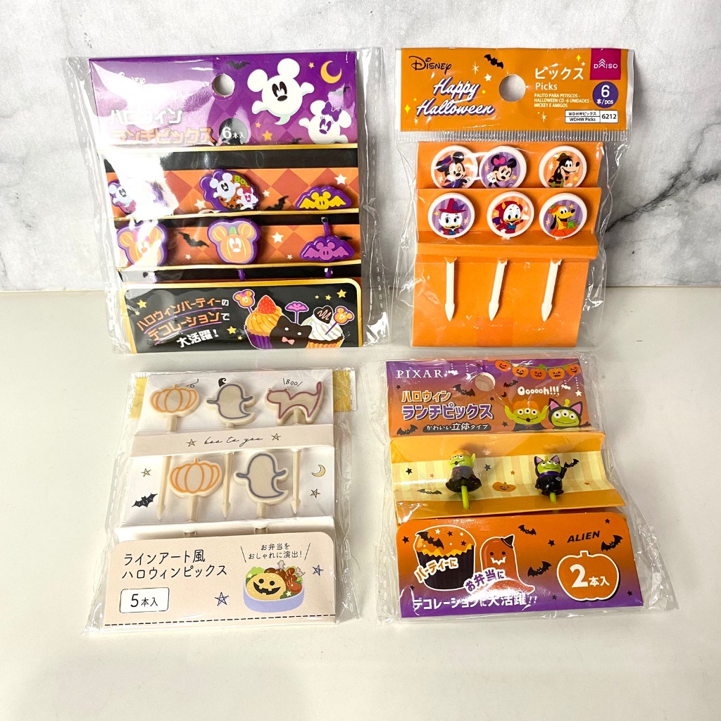 Food Picks Bento Disney Happy Hallowen Japan Tusukan Bento Disney Hallowen Original Jepang
