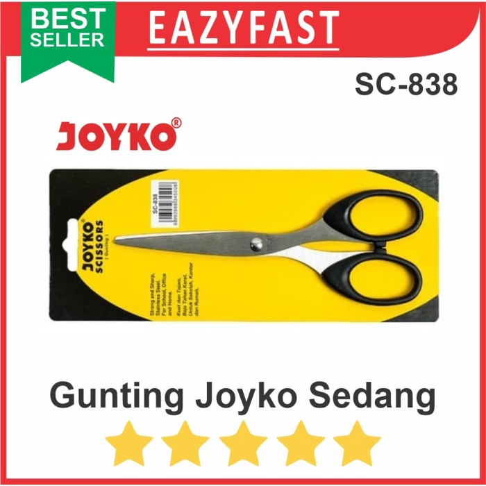 

Gunting Joyko Sedang Tanggung SC-838 SC838 Potong Tajam Stainless