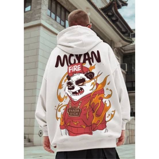 NASYA APPAREL - Sweater Hoodie PANDA RICH MOYAN FIRE Jumper Pria Wanita Bahan Fleece Tebal | Hoodie 
