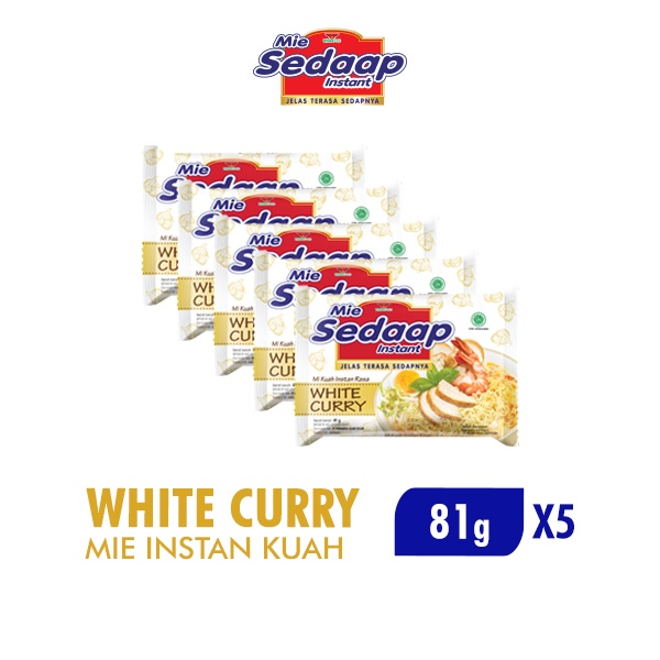

Sedaap Mie Instan White Curry Bag 81 gr x5