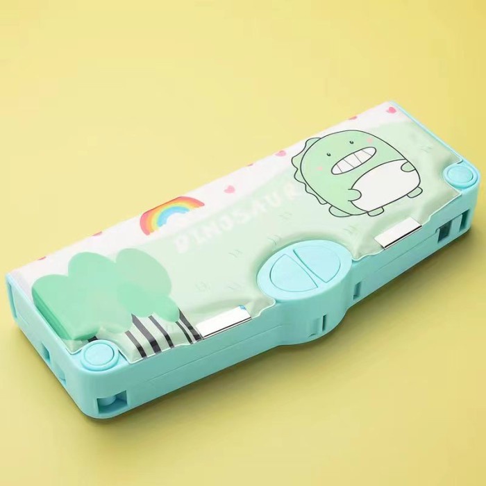 

Tempat Pensil Multifungsi Motif Lucu Kotak Pensil Pola Kartun 2 Lapis - Tombol E Dino
