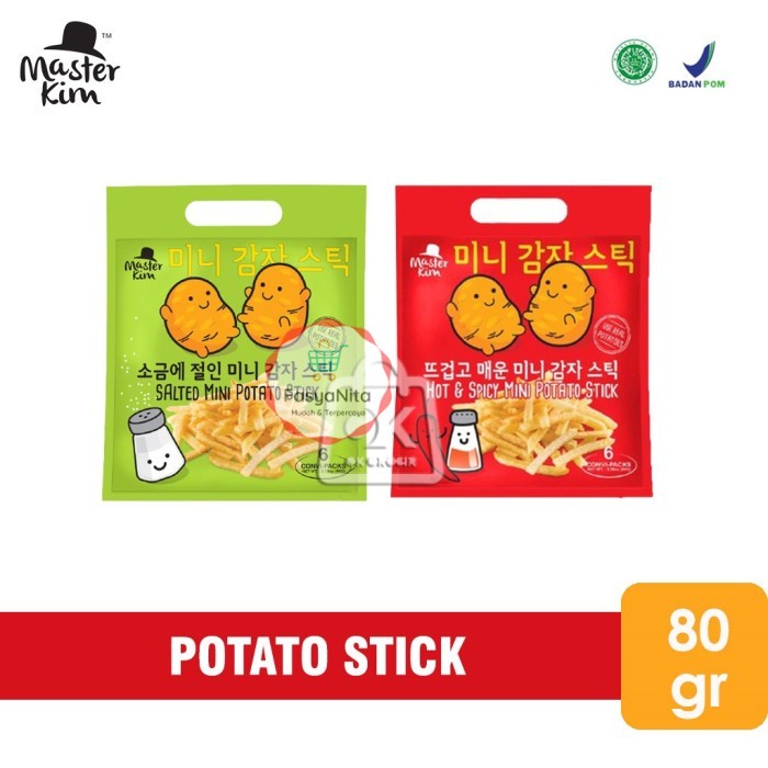 

Potato Mini Stick Master Kim / Salted Mini / Hot Spicy (80 gr) - Salted Mini - FasyAnita Mart Denpasar