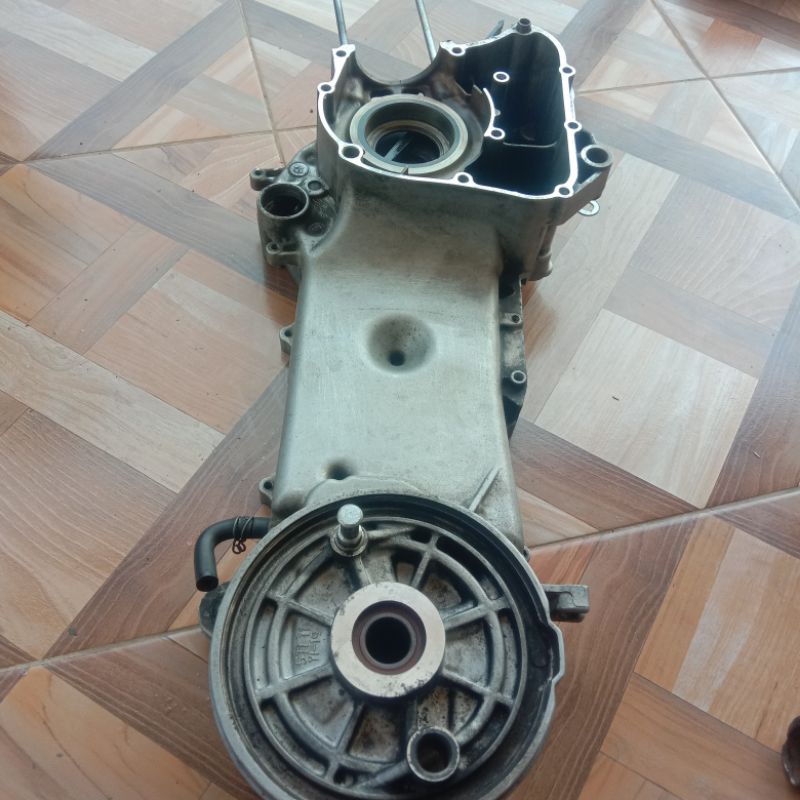 kalter kiri ori blok mesin crankcase Yamaha Mio sporty smile soul cw fino block bak krengkes
