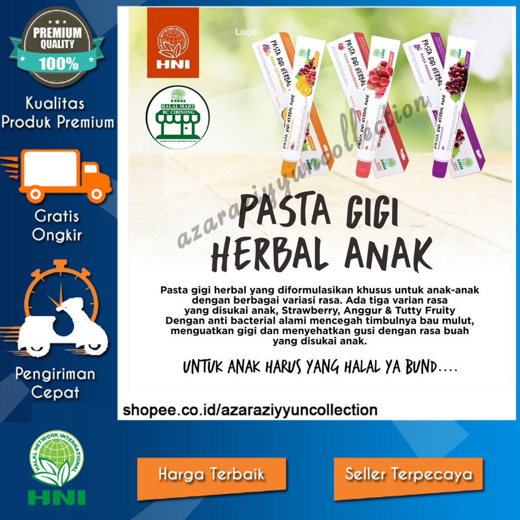 Pasta Gigi Herbal Anak Odol Rasa Buah Odol Anak - HNI HPAI hjgjm0