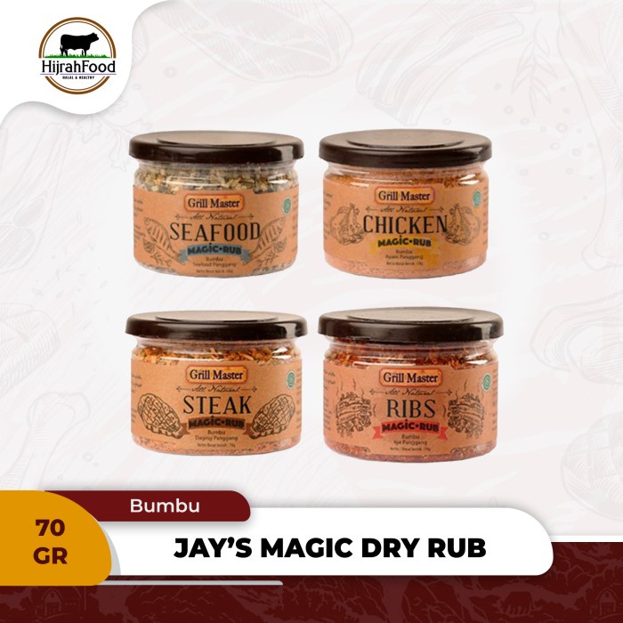 

MurMer Jay's Grill Master Magic Dry Rub : Steak / Ribs / Seafood / Chicken - Steak Rub