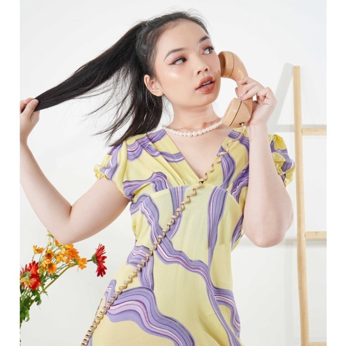 [Dress] Dress Korea Baju Pantai By Vaneshawear [Dress Wanita]