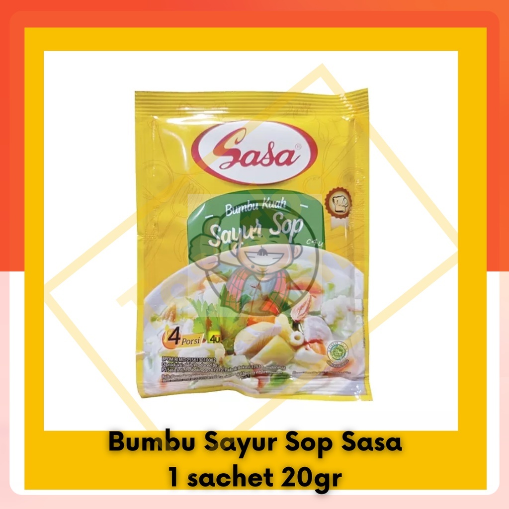 

Sasa Bumbu Sayur Sop Bubuk Instan Racik 1 sachet 20gr