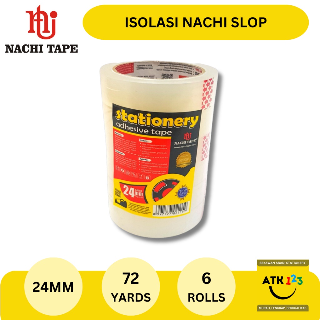 

NACHI ISOLASI TAPE 24mm x 72 yards (SLOP)