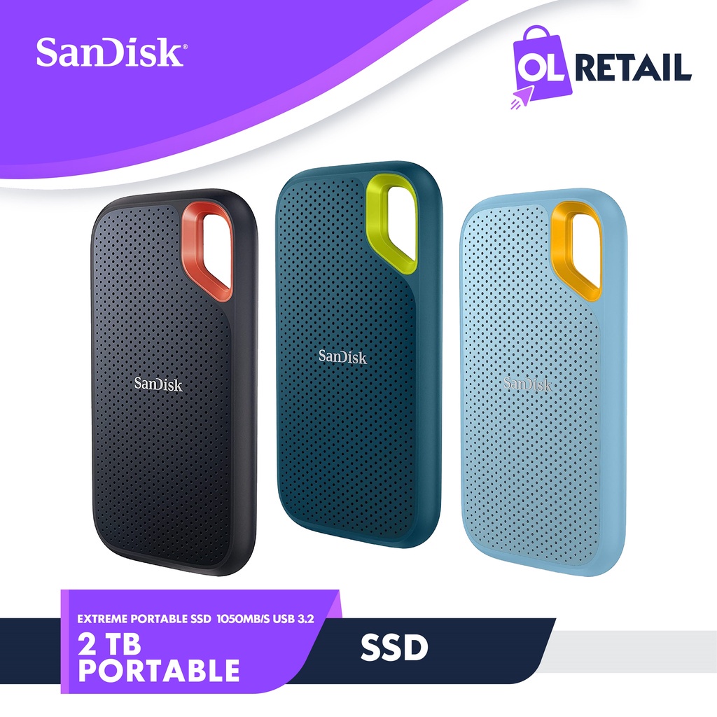 SanDisk Extreme Portable SSD 2TB 1050MB/s USB 3.2