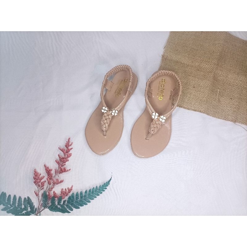 Nadhifal - Sandal Anak Perempuan Glossy Ukuran 31-35 | Sandal Jepit Anak Perempuan Lucu Kilap | Sand