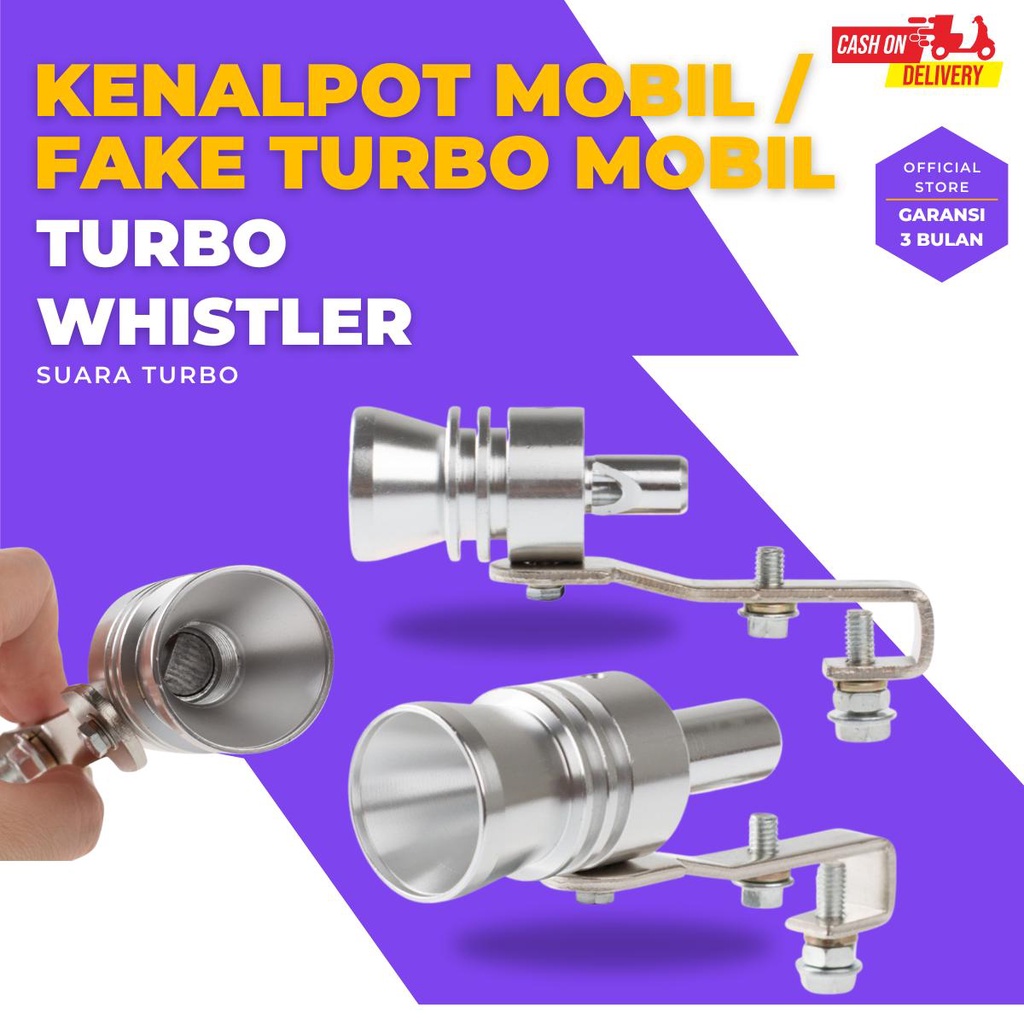 WHISTLER EXHAUST MUFFLER TURBO KNALPOT MOBIL PIPE SOUND 1 PCS [ penyiul turbo knalpot mobil & motor 
