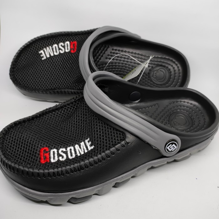 DRB Sepatu Sandal Pria Jumbo S40-44 Merk Gosome Model Crocs Baim