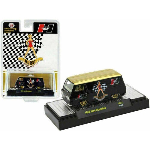 M2 MACHINES 1963 FORD ECONOLINE VAN HURST DIECAST BLACK / GOLD