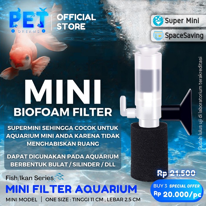 MINI FILTER AQUARIUM / MINI FILTER AQUARIUM / MINI SPONGE FILTER