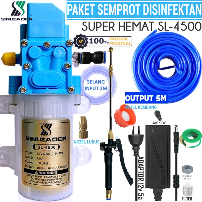 PAKET SEMPROTAN DISINFEKTAN SUPER HEMAT SL 4500 140PSI 70W