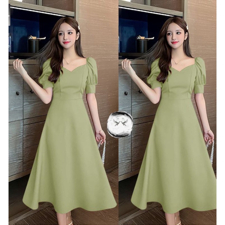 DRESS SABRINA WANITA SYAHIRA DRESS SCUBA PREMIUM WANITA TERBARU