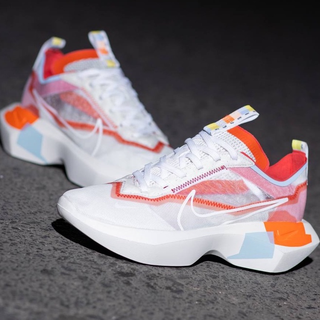 NIKE ZOOM VISTA WHITE ORANGE ORIGINAL SNEAKERS / SEPATU PRIA WANITA / NIKE ZOOM VISTA ORIGINAL 100% 