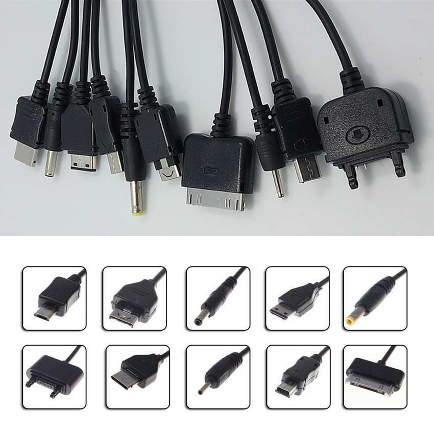HOT DEALS 10 in 1 Kabel Data Cumi USB / Kabel Charger Cumi Multifungsi USB 10in1 1Meter
