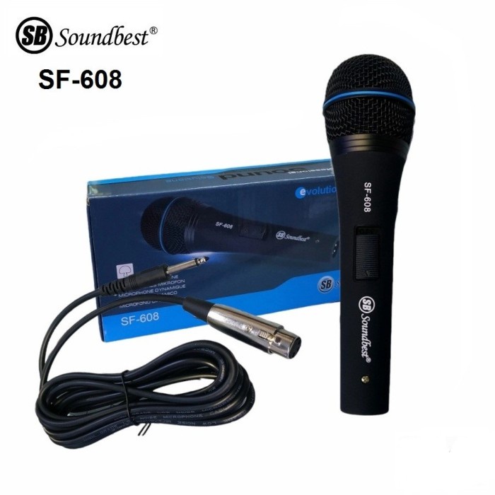 Soundbest SF-608 Mic Kabel Dynamic Microphone,.Soundbest SF-608 Mic Kabel Dynamic Microphone